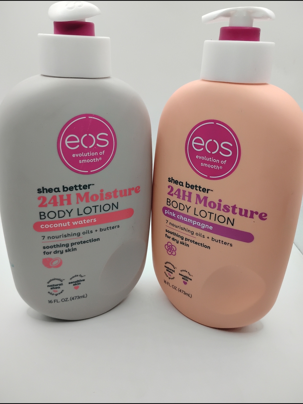 eos 24H Moisture Body Lotion - Pink & Peach Bottles - Picture 2 of 7